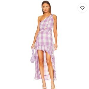 Revolve Sundress Serena Dress in Lavender Gingham